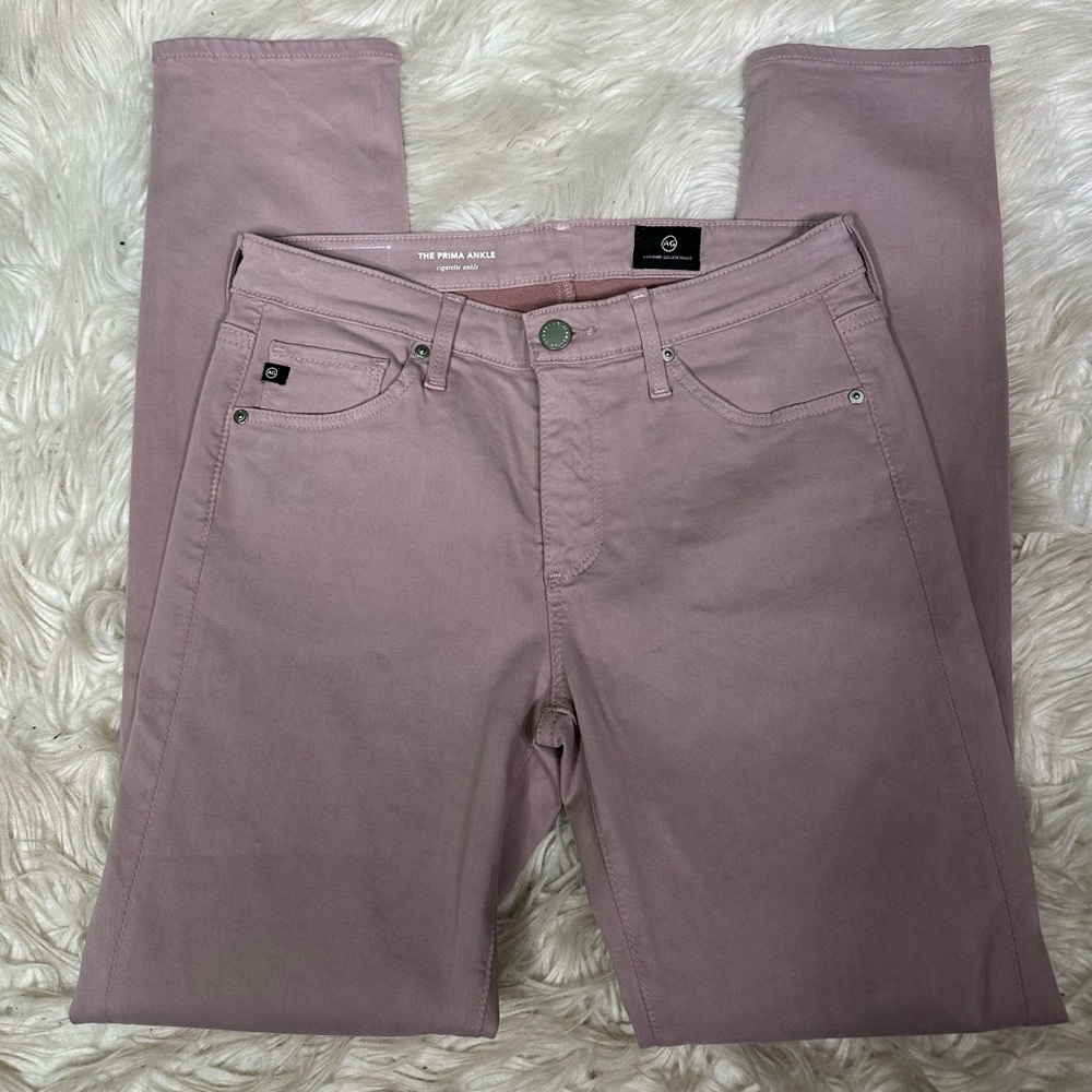 NWOT AG Adriano Goldschmied Mauve purple The‎ Prima Cigarette Ankle Jeans